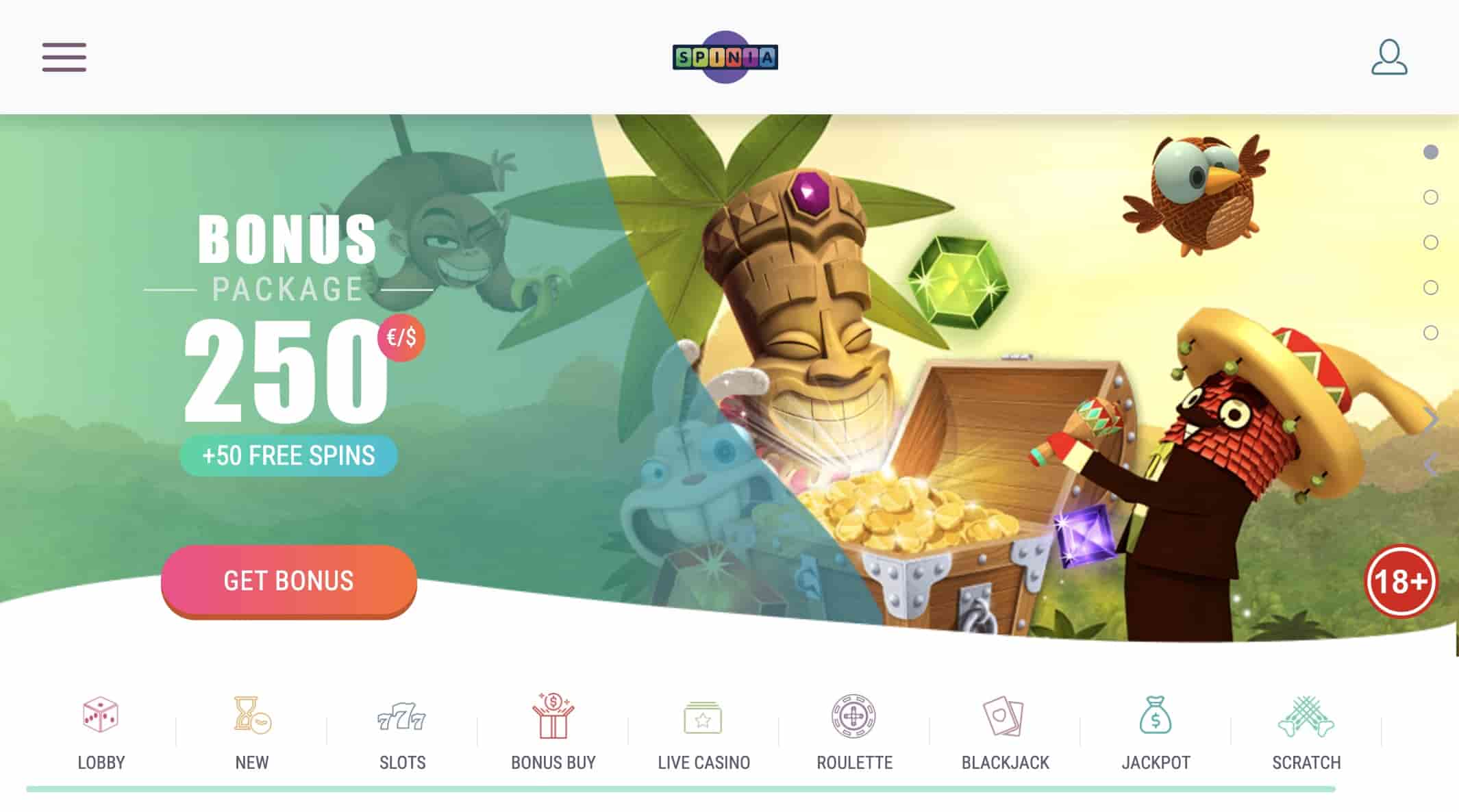 Spinia Casino Testbericht: der großzügigste Bonus