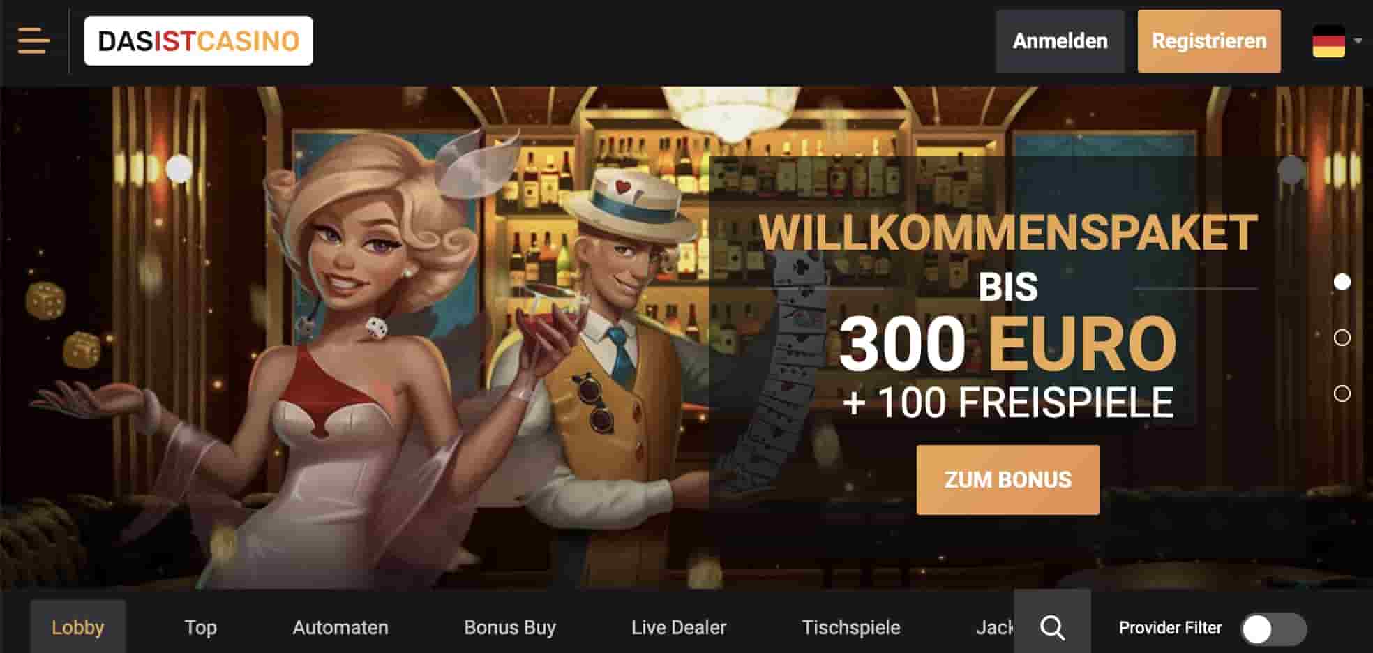 DasIstCasino Homepage